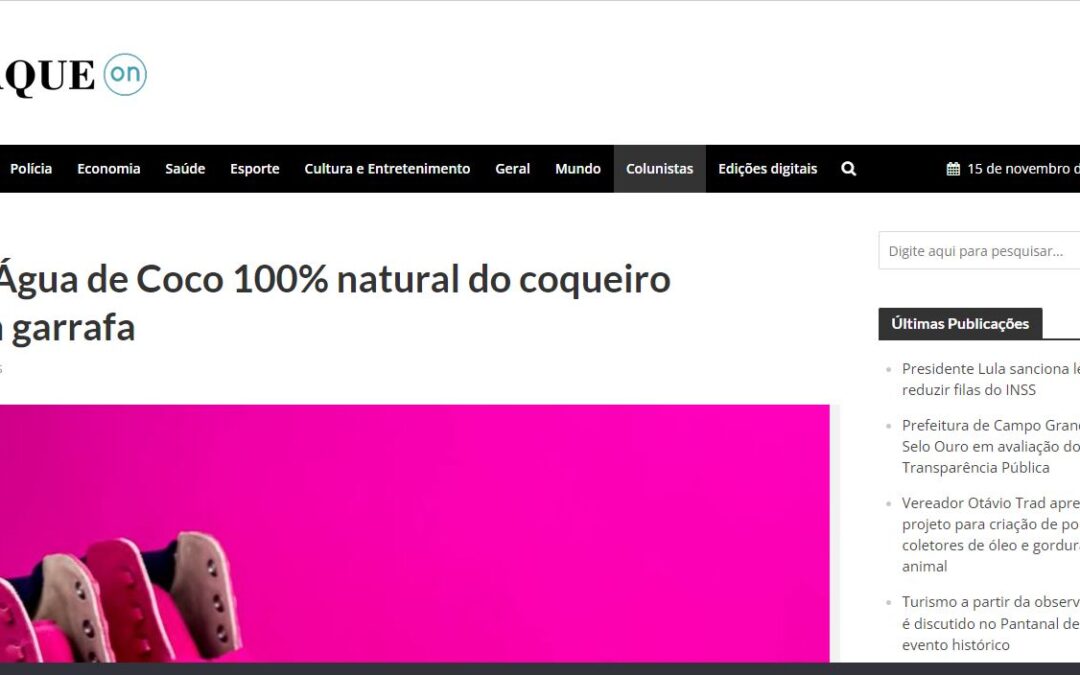 BIZI: Água de Coco 100% natural do coqueiro para a garrafa