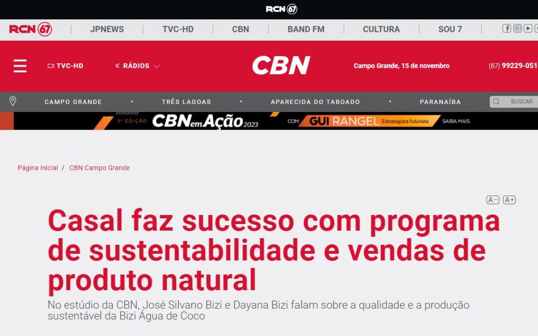 Casal faz sucesso com programa de sustentabilidade e vendas de produto natural