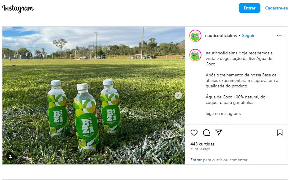 Bizi Água de Coco e Naútico Futebol Clube